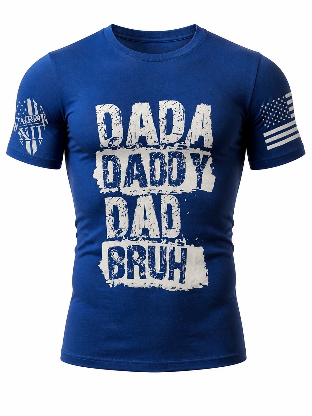 Graphic Crew Neck Short Sleeve Tee in Blue